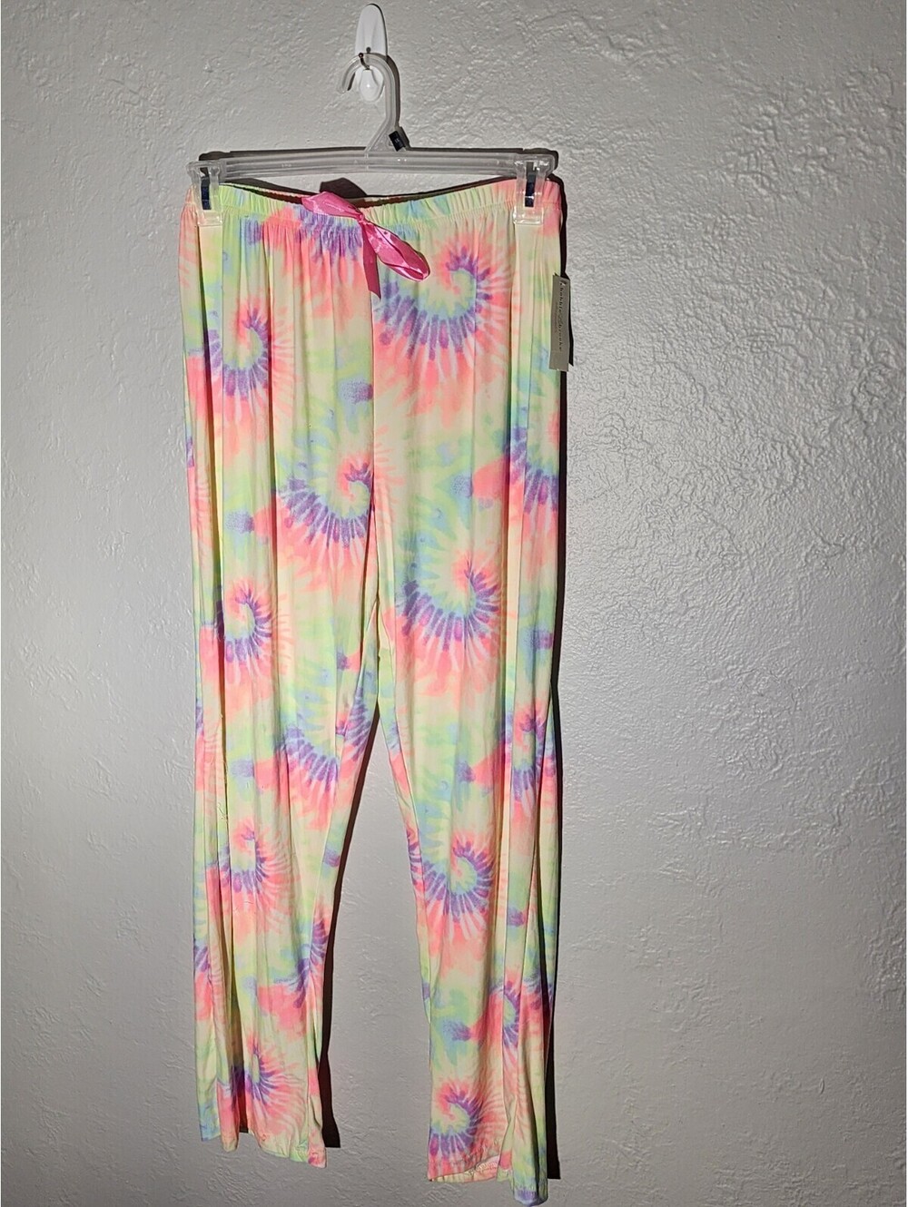 Bobbie Brooks Women's Fleece Tie-Dye Printed Pajama Pants Size 1XL
